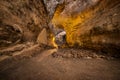 Cueva de los Verdes. Tourist attraction in Lanzarote, amazing volcanic lava tube.