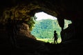 Cueva Ventana natural cave in Puerto Rico Royalty Free Stock Photo