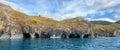 Marble Caves in General Carrera Lake, Chilean Patagonia Royalty Free Stock Photo