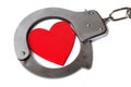 Cuffed heart Royalty Free Stock Photo
