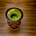 Cuia de chimarrao filled with mate Royalty Free Stock Photo