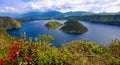 Cuicocha crater lake in Imbabura province, Ecuador. South America