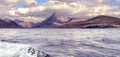 Cuillin mountain range seen from the boat - Isle of Skye Royalty Free Stock Photo