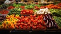 cuisine background italian food vibrant Royalty Free Stock Photo