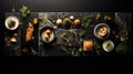 cuisine menu food background