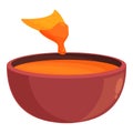 Cuisine nachos icon cartoon vector. Sauce tomato