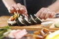 Cuisines of the world, Japanese sushi Royalty Free Stock Photo