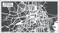 Culiacan Mexico City Map in Retro Style. Outline Map Royalty Free Stock Photo