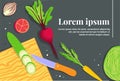 Culinary blog banner template. Food, kitchen and cooking. Recipe of dish.