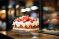 Culinary craftsmanship: berry cakes in the shop