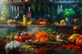 Culinary Delights Collage, AI generated