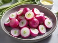 Culinary Elegance. Elevating Radishes with Butter and Salt