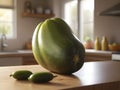 Culinary Elegance: Pepino Spotlight in a Softly Lit Kitchen Ambiance