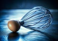 A Culinary Enigma Abstract Egg Whisk Machine in Tilted Perspective Conceptual Food Photography Exploring Texture and Royalty Free Stock Photo