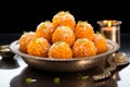 Culinary gems Motichoor laddu, a dessert treasure, each orb a burst of delight