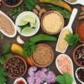 Culinary Herb and Spice Selection Royalty Free Stock Photo