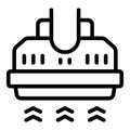 Culinary hood icon outline vector. Cookery venting appliance