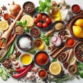 Culinary Ingredients Assortment Royalty Free Stock Photo