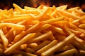 Culinary pleasure French fry chip background evokes tasty fast food joy