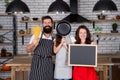 Culinary recipe. happy family in kitchen. recipe of happiness. Healthy lifestyle. Cooking at home. Preparing food. kid Royalty Free Stock Photo