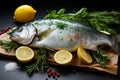 Culinary treasure Fresh dorado fish, ready for delightful cooking