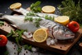 Culinary treasure Fresh dorado fish, ready for delightful cooking