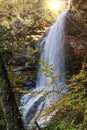 Cullasaja Falls in Southwestern North Carolina Royalty Free Stock Photo