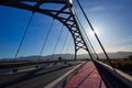 Cullera bridge over Xuquer Jucar river of Valencia Royalty Free Stock Photo