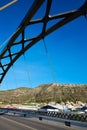 Cullera bridge over Xuquer Jucar river of Valencia Royalty Free Stock Photo