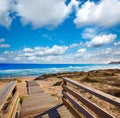 Cullera Dosel beach Mediterranean valencia Royalty Free Stock Photo