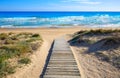 Cullera Dosel beach Mediterranean valencia Royalty Free Stock Photo