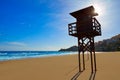 Cullera Dosel beach Mediterranean valencia Royalty Free Stock Photo