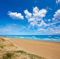 Cullera Dosel beach Mediterranean valencia Royalty Free Stock Photo