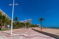 Cullera promenade at Raco beach Valencian Community Spain Royalty Free Stock Photo