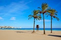 Cullera Sant Antoni beach San Antonio in Valencia Royalty Free Stock Photo