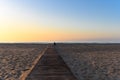 Sunrise at the beach in Cullera