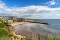 Cullercoats Bay in Whitley Bay resort Royalty Free Stock Photo