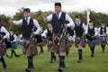 Cullybackey Pipe Band during the 2016 World Pipe Band Championships.
