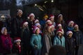 Culpeper, Virginia/USA-11/17/18: Carolers singing at the Christmas festival in Culpeper Virginia.