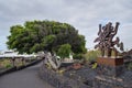 A culpture at Cesar Manrique Foundation, Canary Islands