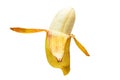 Cultivated banana isolated on white background with clipping path Royalty Free Stock Photo
