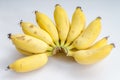 Cultivated banana isolated on white background