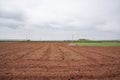 Cultivated farmland finished with nothing planted