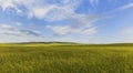 Cultivated fields in the mountains of Gobustan (Azerbaijan) Royalty Free Stock Photo