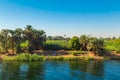 Cultivated fields on the Nile River