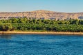 Cultivated fields on the Nile River