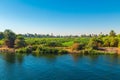 Cultivated fields on the Nile River