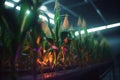 Cultivating Corn with Artificial UV Light for Better Yield