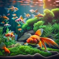 CULTIVATING A NATURAL HABITAT FOR GOLDFISH WITH AQUARIUM PLANTS