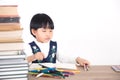 Cultivation of Chinese Children in class Royalty Free Stock Photo